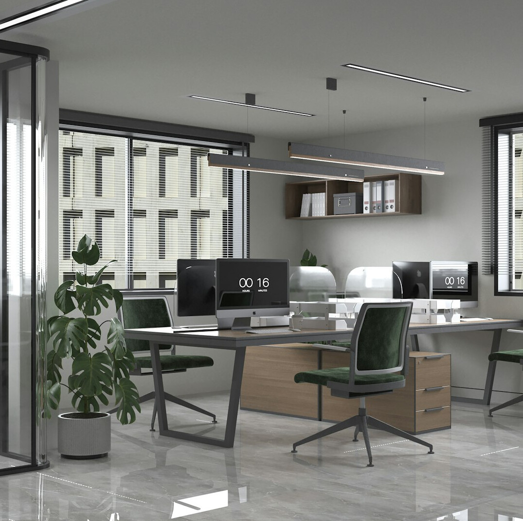 modern office setup